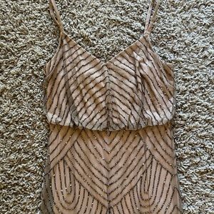 Adrianna Papell Beaded Gown size 14